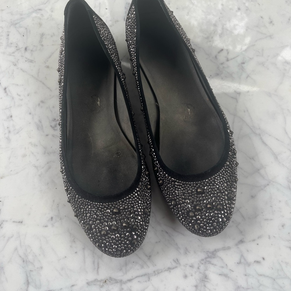 Elegant Black Embellished Women's Shoes